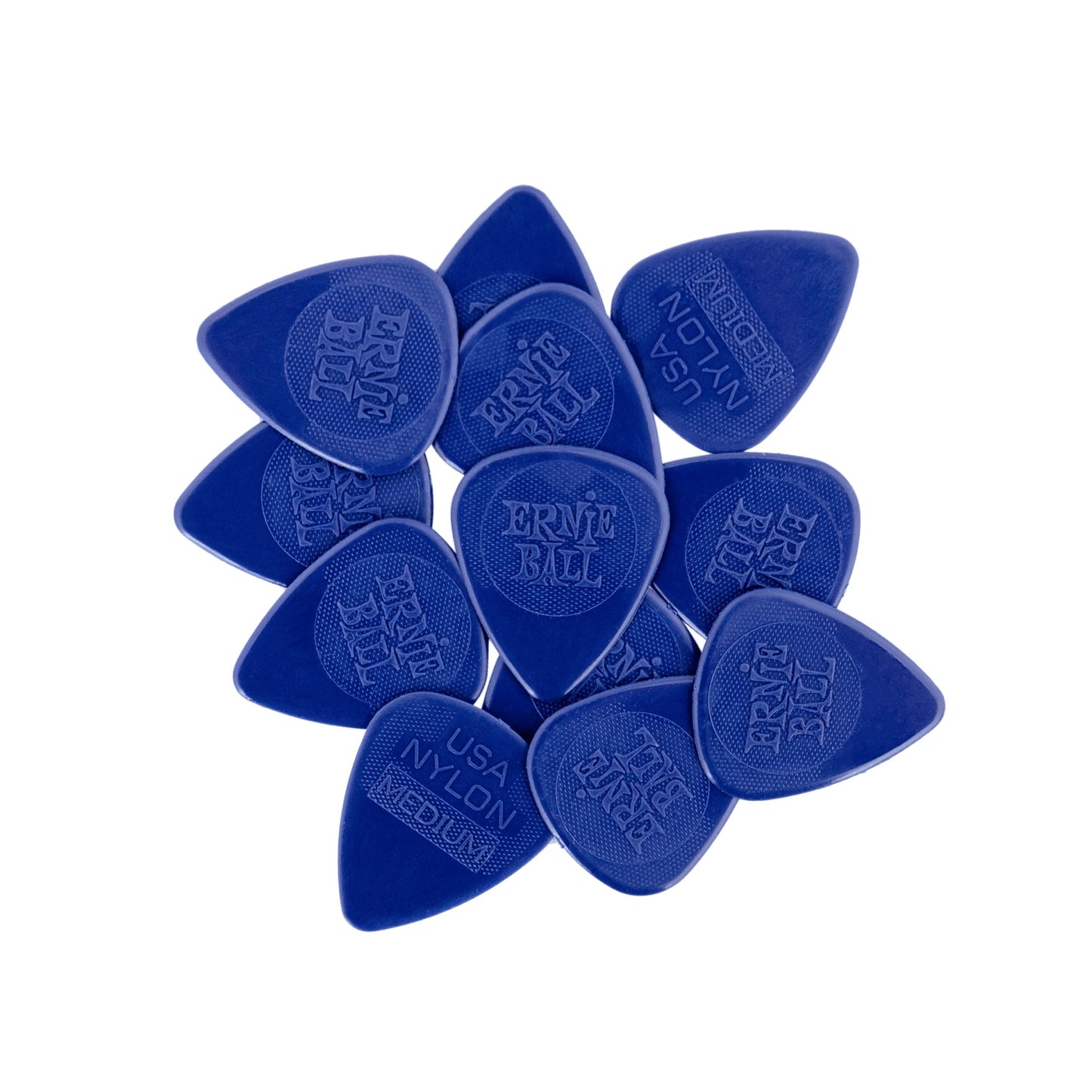 Ernie Ball Medium Injection Molded Nylon Picks 0.72mm bag of 12