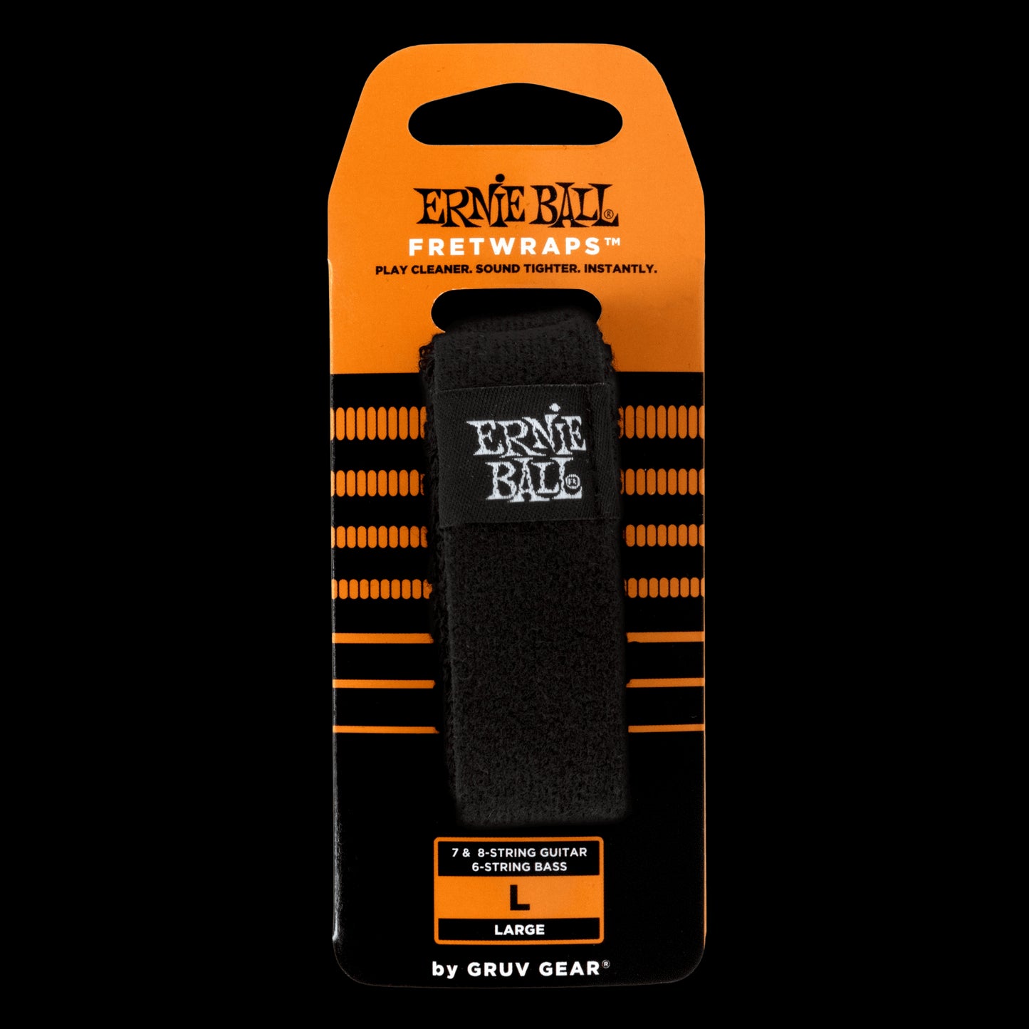 Ernie Ball Fretwraps by Gruv Gear Pro String Dampener, Large (7 & 8 -String Guitar, 6-String Bass)