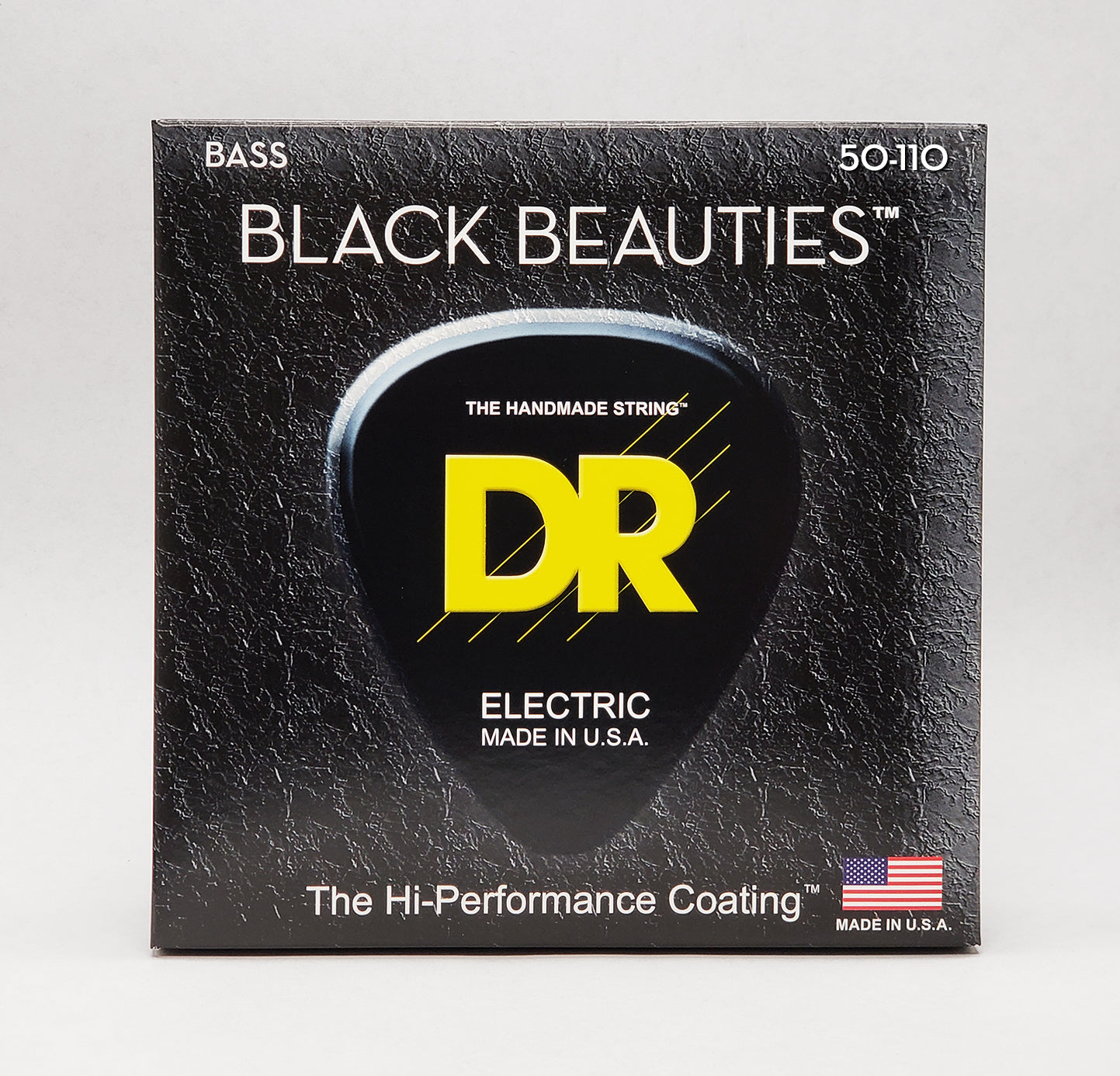 DR Strings BKB-50 Black Beauties K3 Coated Bass Strings 4-String Set Heavy, 50-110