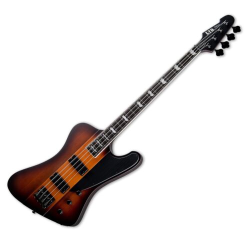 LTD (ESP) Phoenix-1004, 4-String Bass Guitar, Tobacco Sunburst Satin