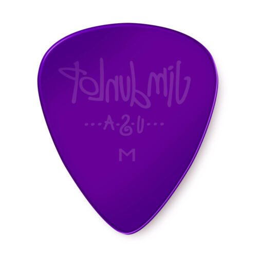 Dunlop Gels Purple Medium Picks (12-Pack), Vivid Translucent Polycarbonate