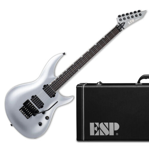 LTD (ESP) H3-1000FR Metallic Silver, Floyd Rose (New for 2024!), with Form-Fit ESP Hardshell Case