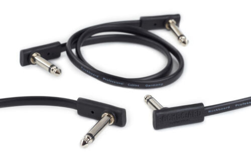 RockBoard Black Flat Patch Cable 11.81 in / 30 cm (RBO CAB PC F 30 BLK)