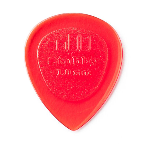 Dunlop Stubby Jazz Guitar Picks 1.0MM - 6 Pack (474P1.0 / Red)