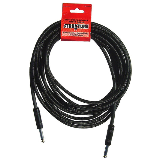 Strukture 10ft Instrument Cable, 6mm Woven (SC10W) Black