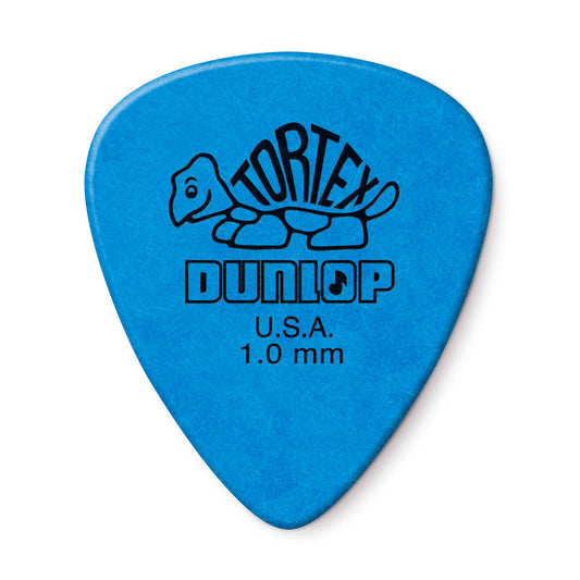 Dunlop Tortex Standard Pick 1.0mm, Blue (12-Picks pack)