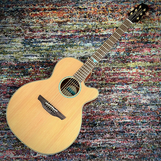 Takamine TSF40C Santa Fe Acoustic with Semi-Hard Case, Turquoise Inlay, Cool Tube Electronics (Made in Japan)