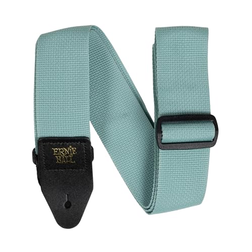 Ernie Ball Polypro Guitar Strap/Bass Strap - Tidal Green