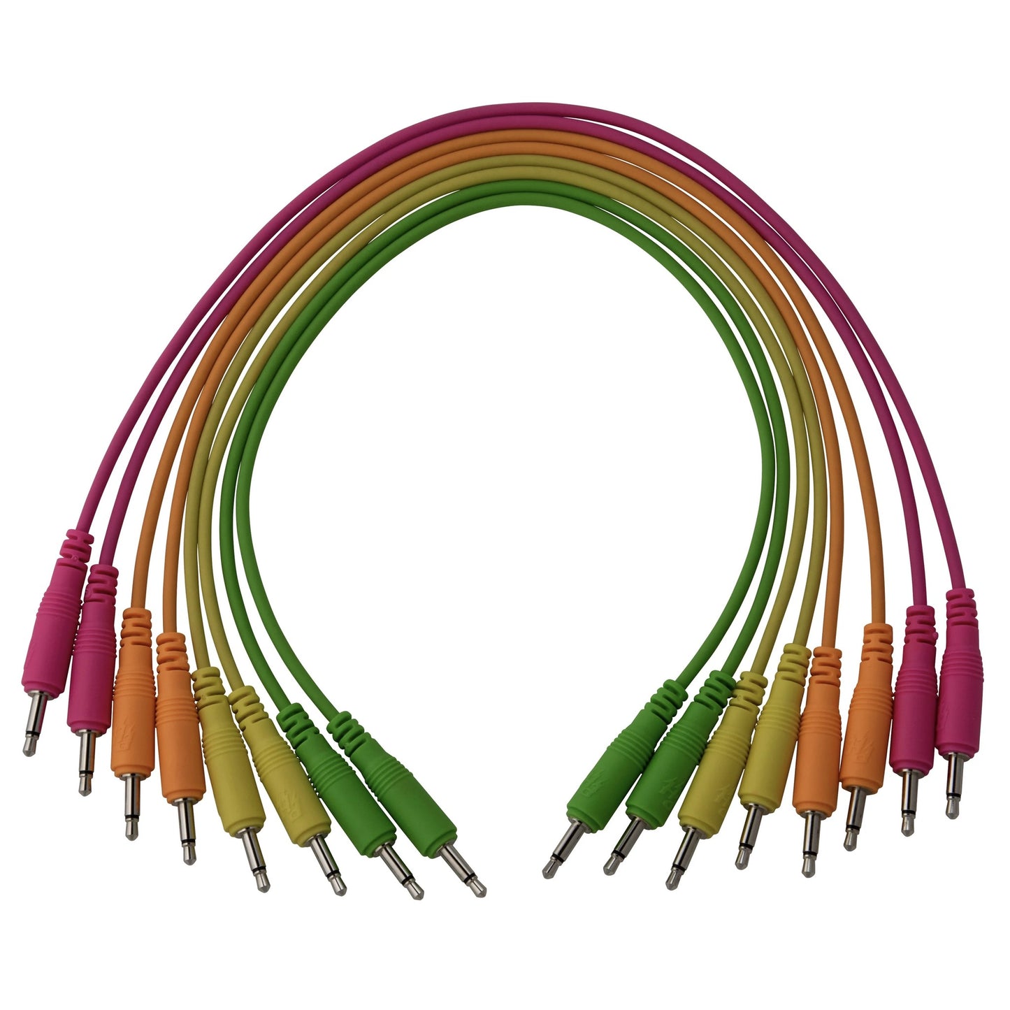 Pig Hog 3.5mm Mono Synthesizer 12-Inch Patch Cables, 8-Pack (modular, eurorack)