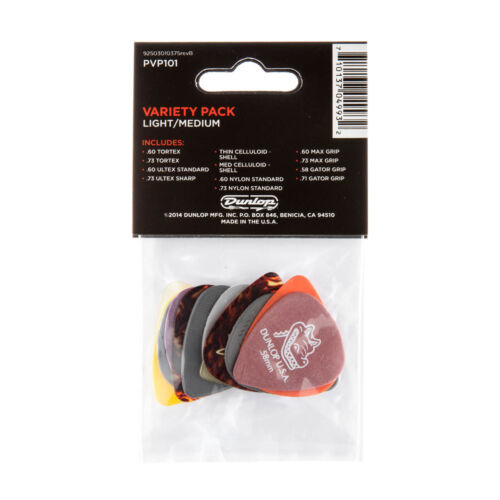 Dunlop Light/Medium Guitar Picks Variety Pack