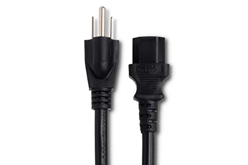 Hosa PWC-425 Power Cord IEC C13 to NEMA 515P - 25 Feet, Black