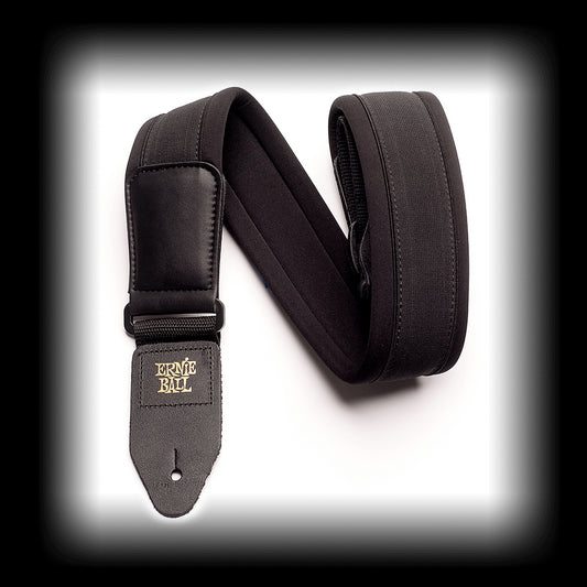 Ernie Ball 4144 Comfort Guitar Strap/Bass Strap - Padded Neoprene - Black