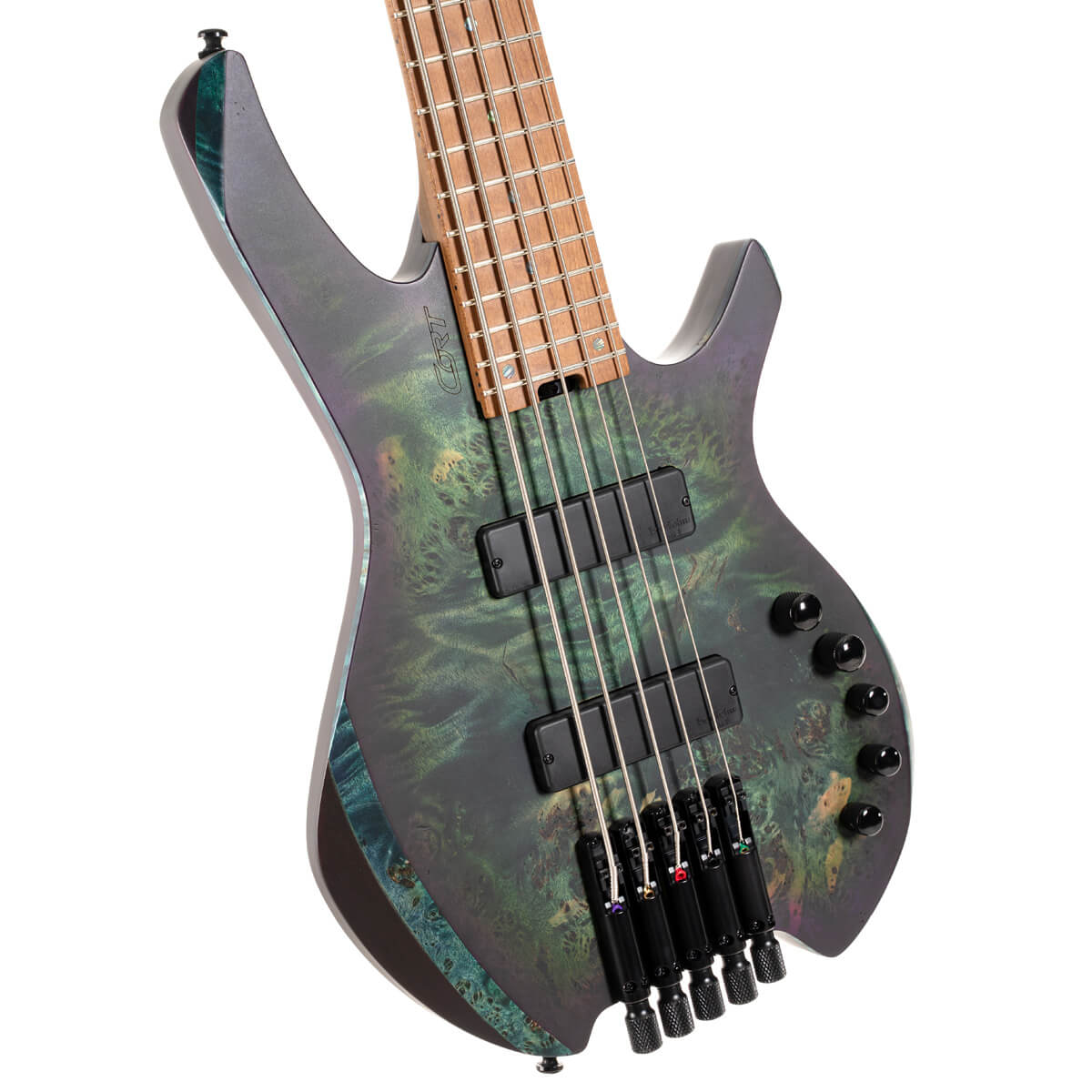 Cort Space 5, 5-String Headless Bass, Star Dust Green