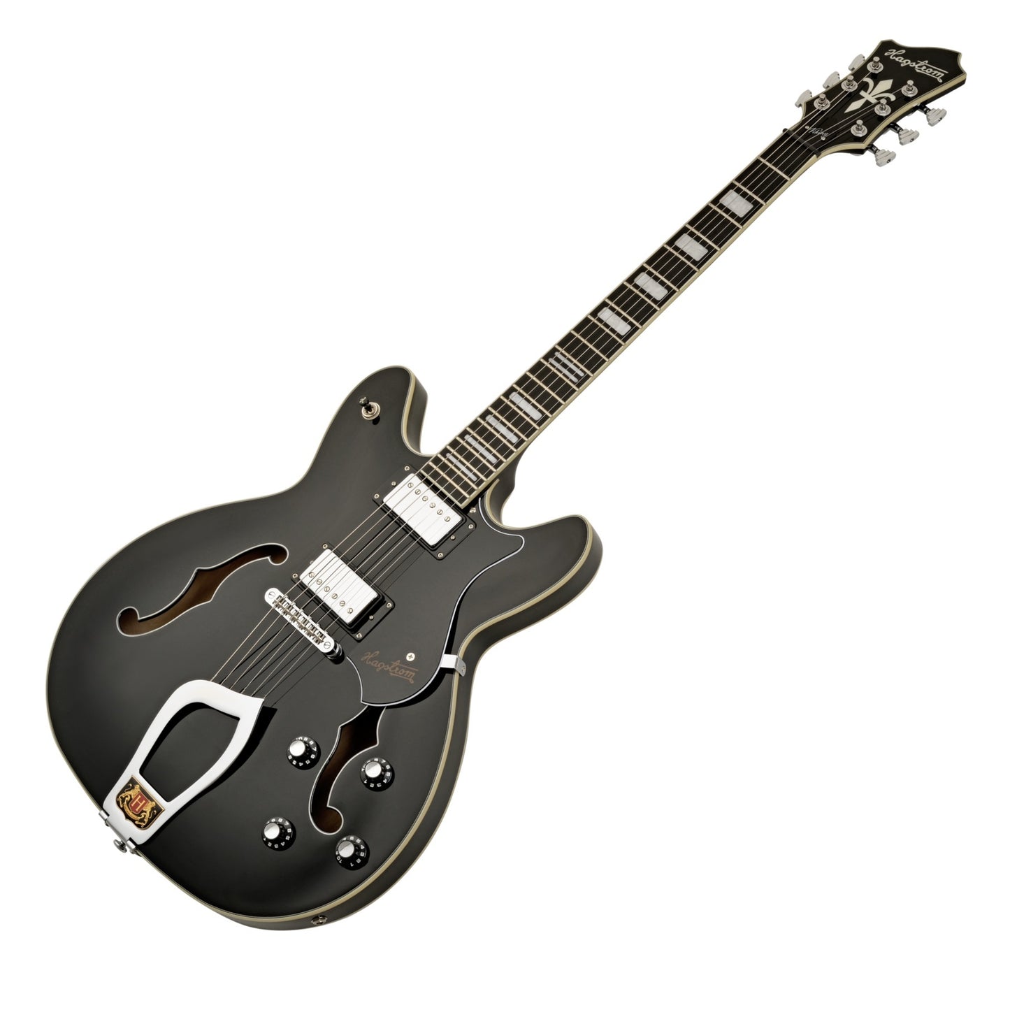 Hagstrom Viking, Black Gloss - Classic Semi-Hollow for Everything