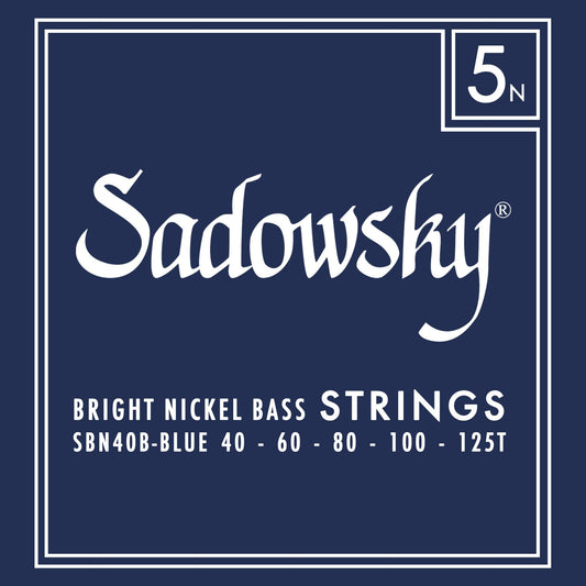 Sadowsky Blue Label Bass Strings Set - Nickel Taperwound 5-String (040-125)