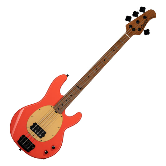 Sterling By Music Man Pete Wentz Signature StingRay Bass Guitar - Fiesta Red