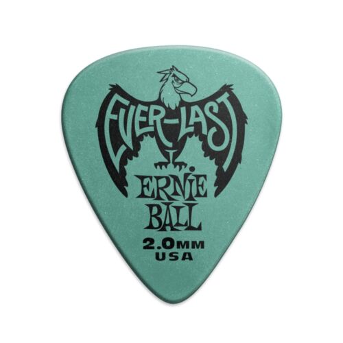 Ernie Ball 2.0mm Teal Everlast Picks 12-pack (P09196)