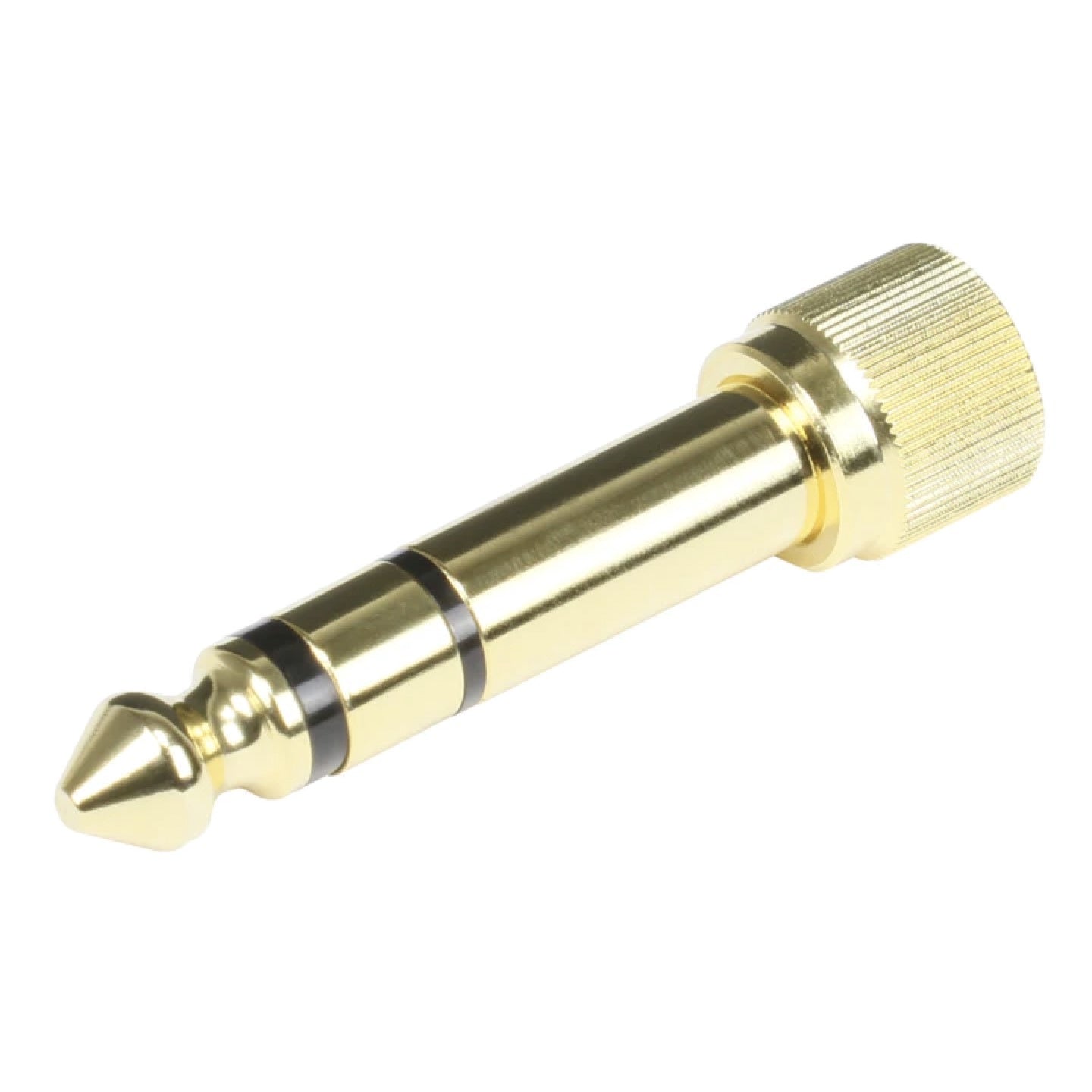 Pig Hog Solutions - 3.5mm(F)-1/4"(M) Stereo Adapter, Threaded