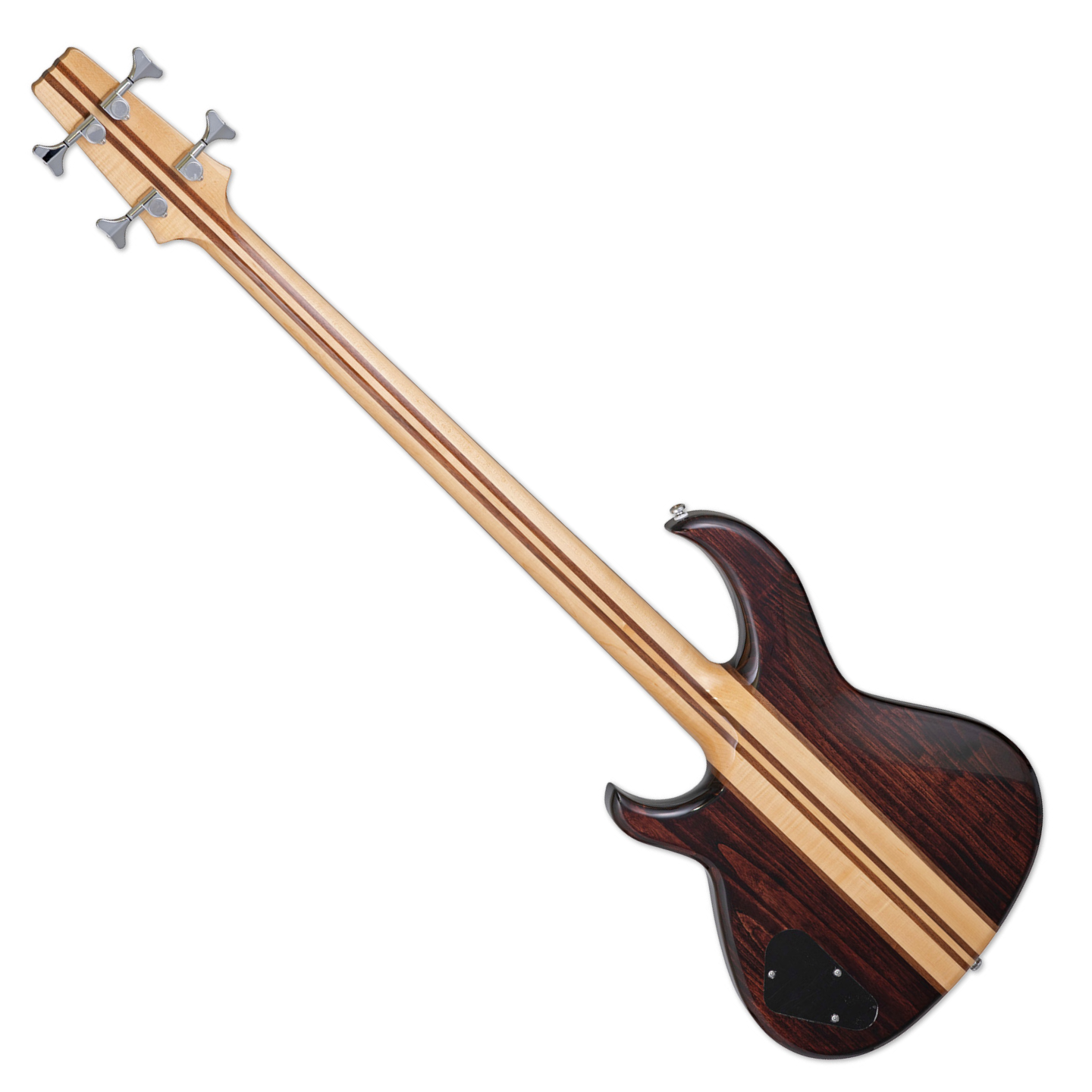 Aria Pro II SB-700 Electric Bass Guitar, Walnut Finish (Ash Body, Maple/Walnut Neck) (2024 Reissue)