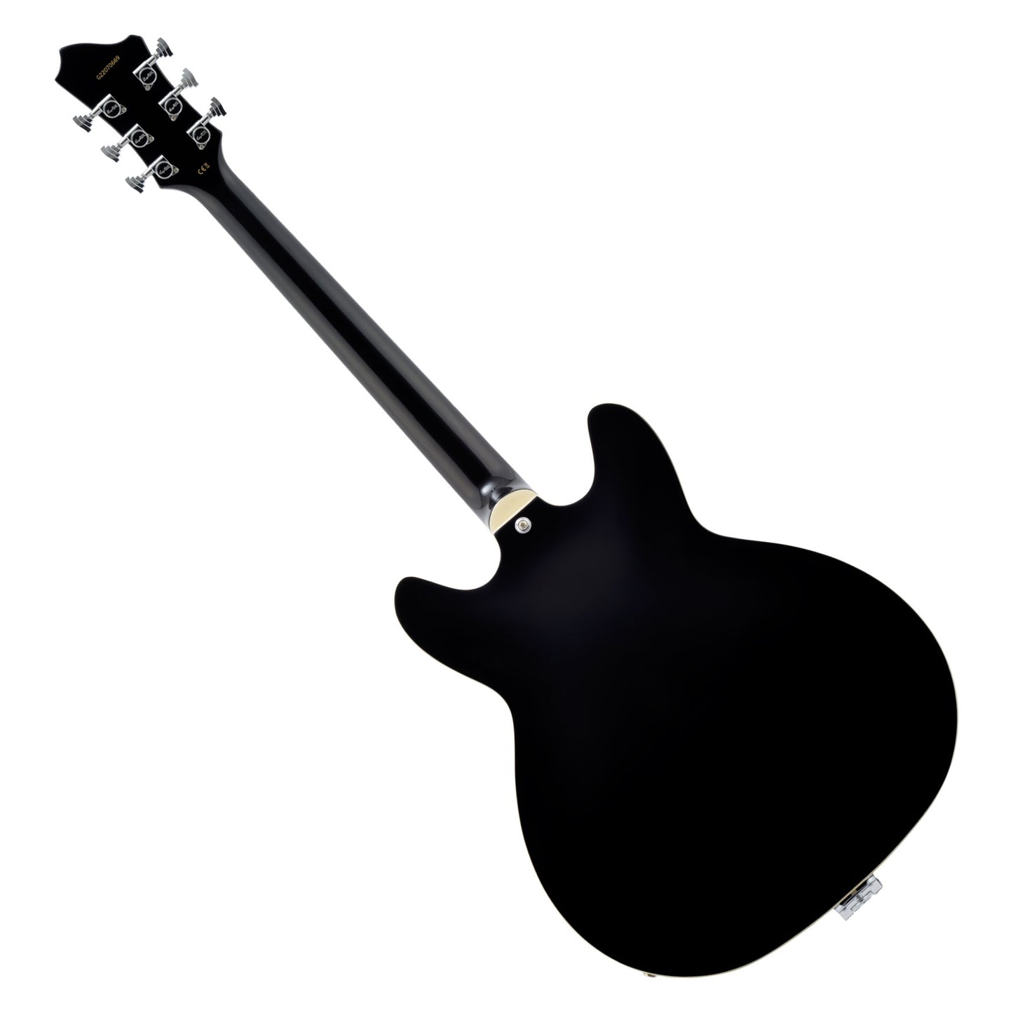 Hagstrom Viking, Black Gloss - Classic Semi-Hollow for Everything