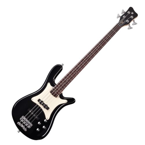 Warwick Pro Series Streamer CV-4 String Bass, Solid Black High Polish, Made in Germany (GPS), 2023