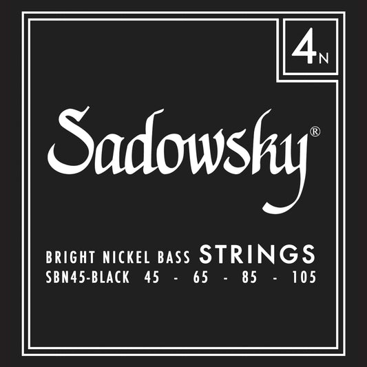 Sadowsky Black Label Bass Strings, Nickel, 4-String Set (045-105)