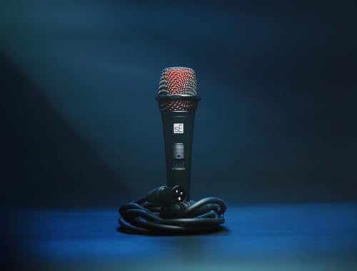 SE Electronics V2-SW-XLR Supercardioid Dynamic Handheld Microphone with On/Off Switch (Includes 15 ft  XLR Cable)