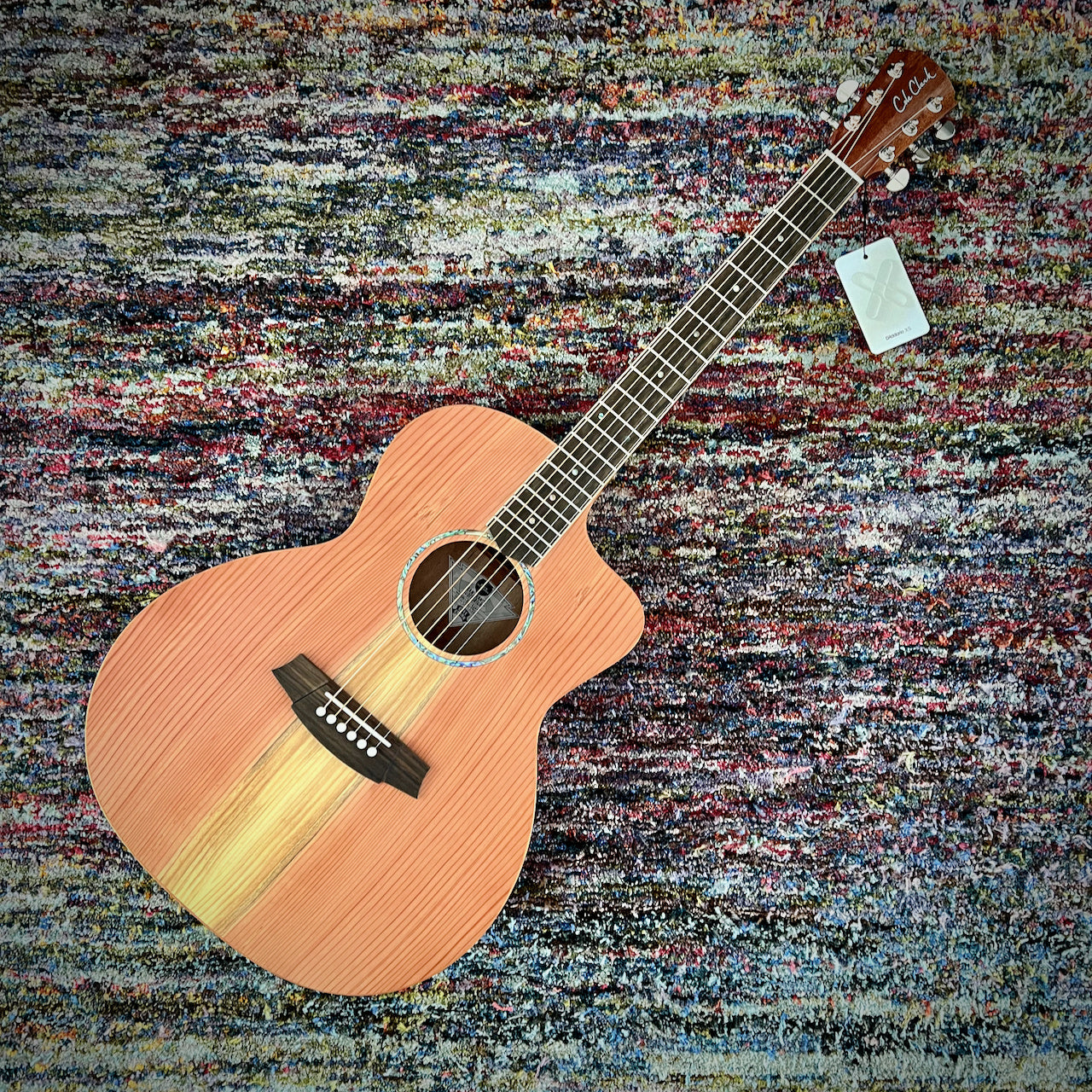 Cole Clark Studio Grand Auditorium Acoustic Guitar - All Australian Redwood Top with Queensland Maple Body (SAN1EC-RDM)