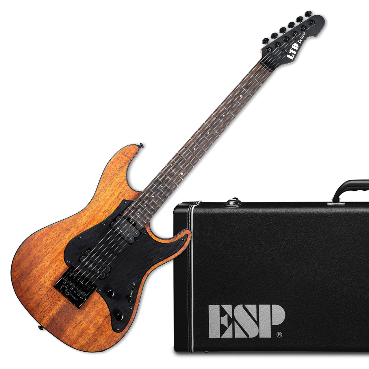 LTD (ESP) SN-1000 Evertune Koa, Natural Satin, with Form-Fit Hardshell Case (New for 2024!)