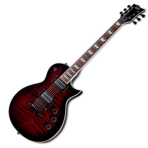 LTD (ESP) EC-256 Single-cut, Quilted Maple, See-Thru Black Cherry Sunburst (new for 2024)