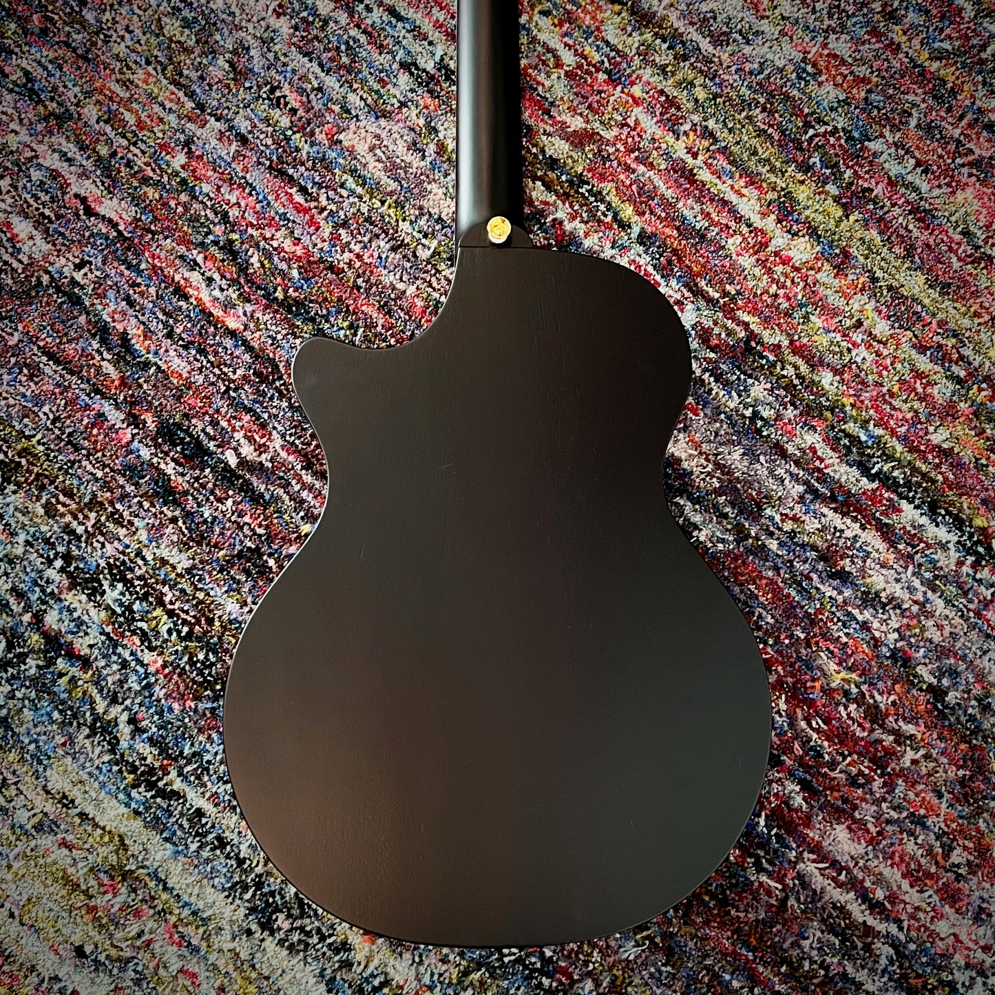 Cole Clark True Hybrid Thinline Acoustic-Electric Guitar, All AA Australian Blackwood, Cutaway, Balanced HSS, Black