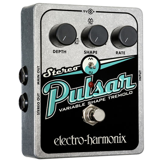 Electro-Harmonix (EHX) Stereo Pulsar Variable Shape Analog Tremolo