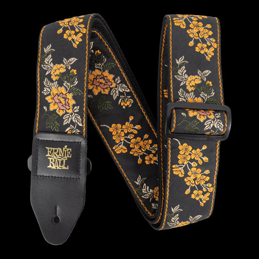 Ernie Ball Classic Jacquard Guitar Strap/Bass Strap - Tangerine Blossom