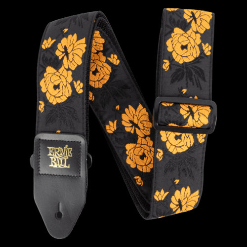 Ernie Ball Classic Jacquard Guitar Strap/Bass Strap - Tangerine Rose