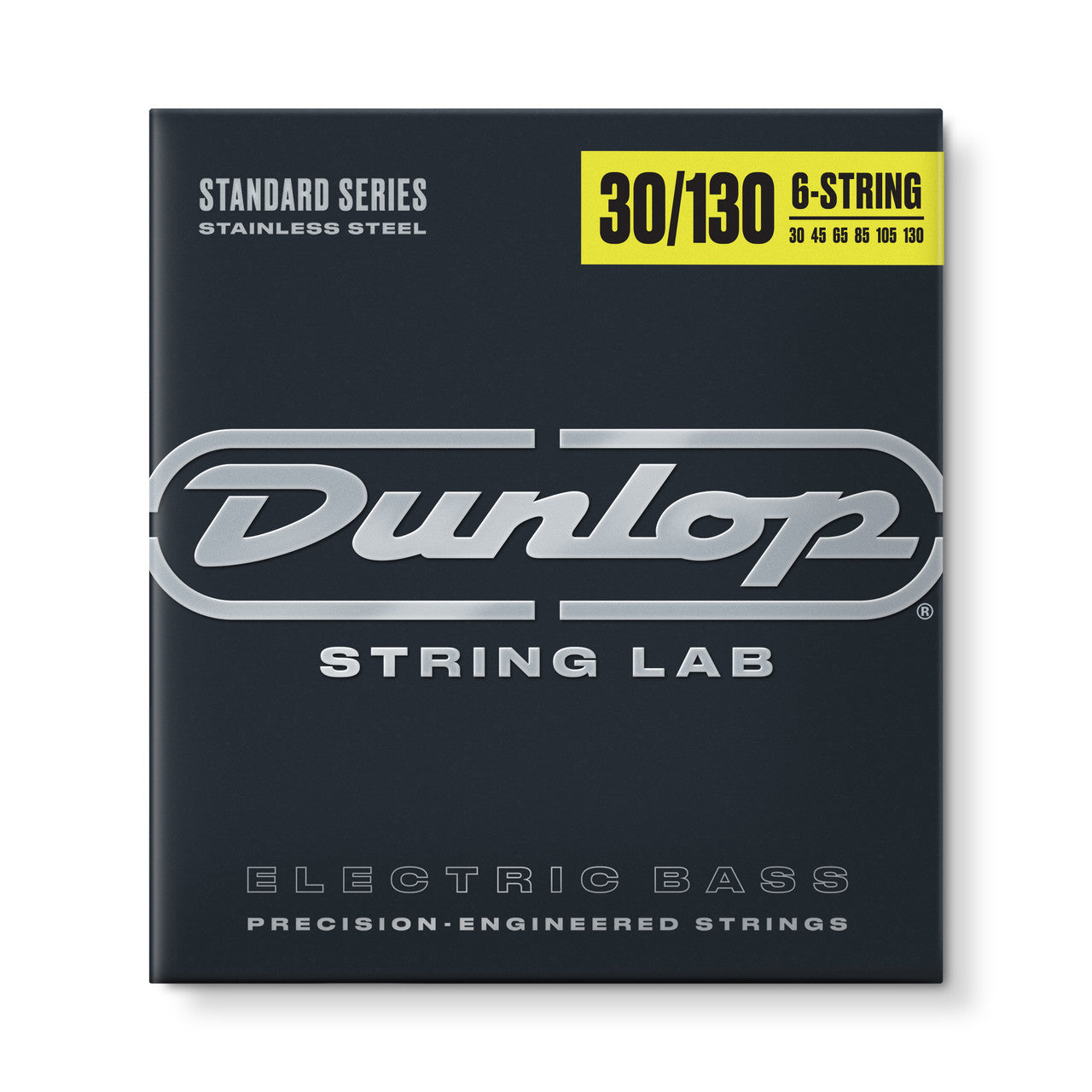 Dunlop Stainless Steel Bass Strings, Medium 6-String Set (30-130), DBS30130