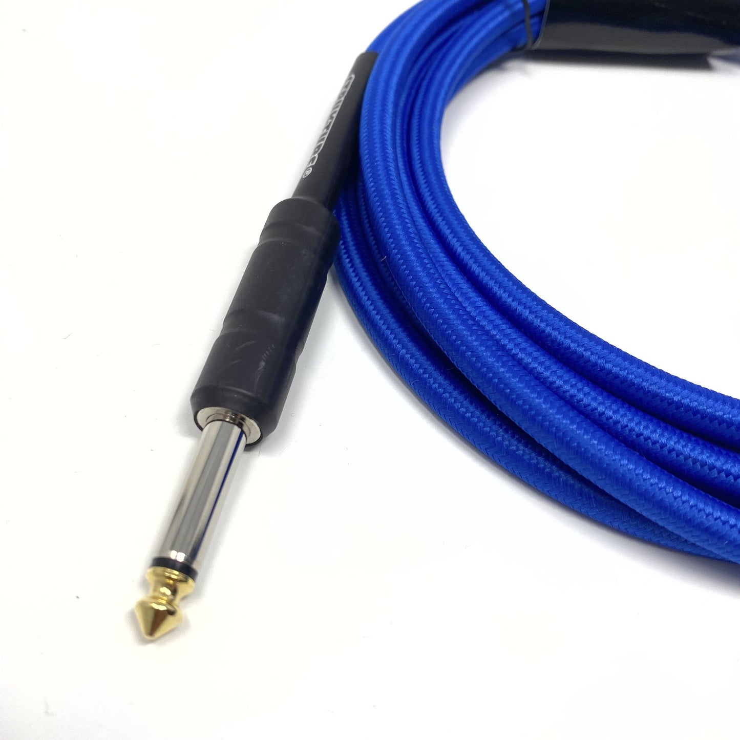 Strukture 10 ft Instrument Cable, Woven, Blue, 1/4" (Latest Version with Improved Black Wraps!)