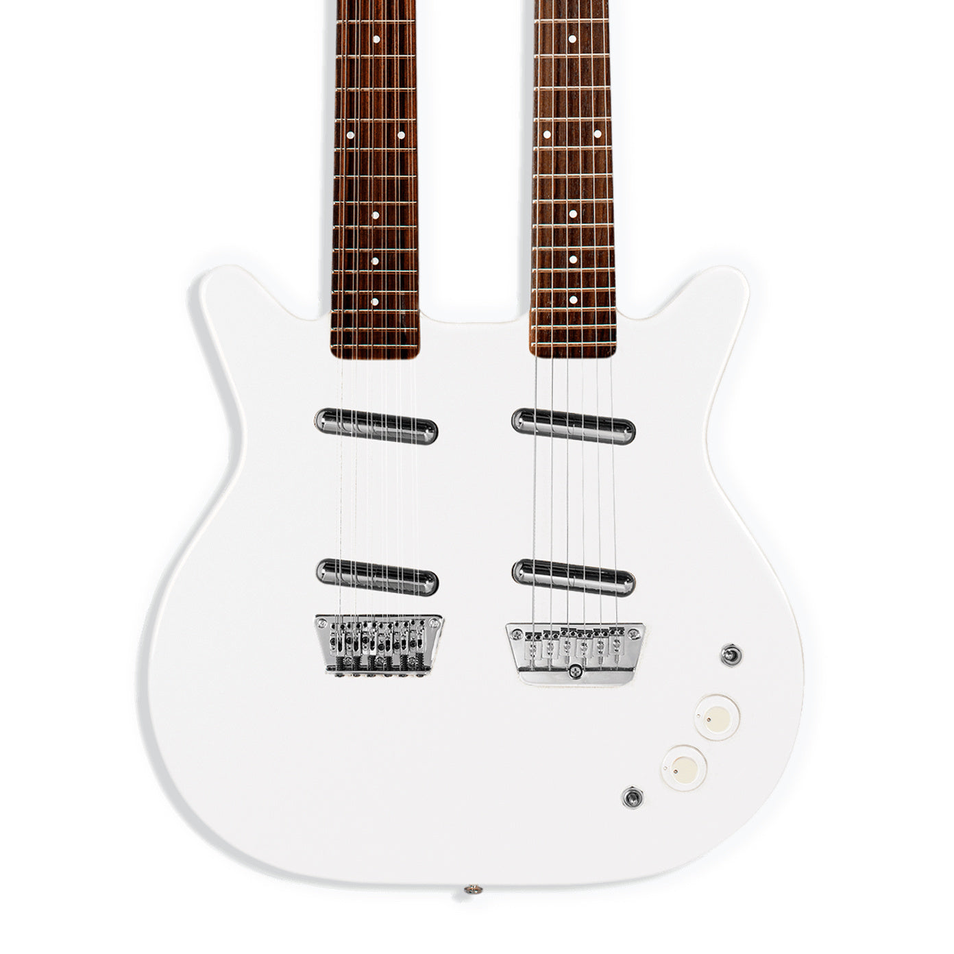 Danelectro Doubleneck (12-string + 6-string), White Pearl (New!)