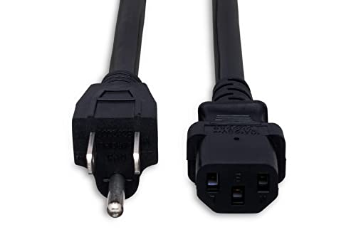 Hosa PWC-425 Power Cord IEC C13 to NEMA 515P - 25 Feet, Black