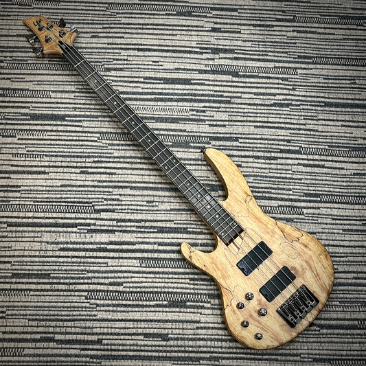 LTD (ESP) B-204 4-String Bass Lefty, Spalted Maple, Natural Satin