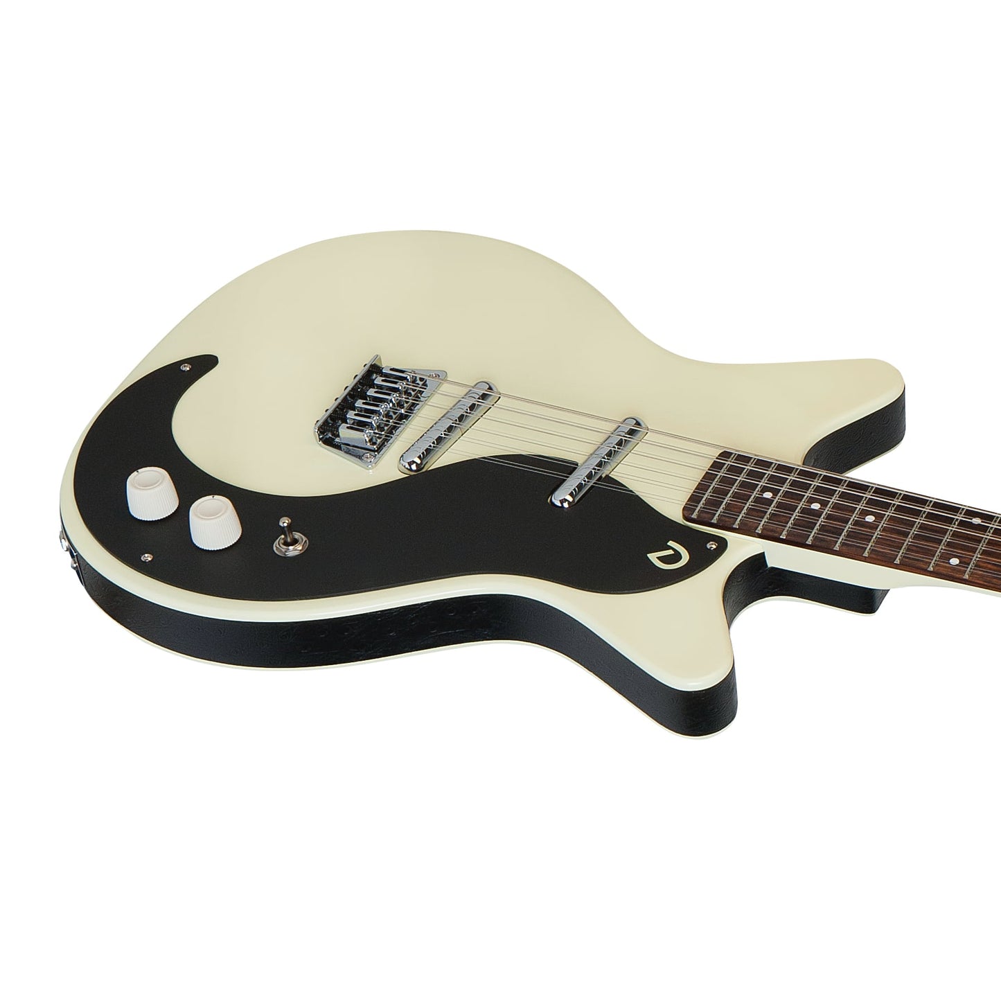 Danelectro '59 Double-Cut 12-String Guitar--Vintage White with Black Pickguard (59SDC-VWH)