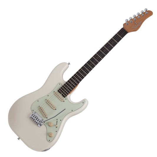Schecter Nick Johnston Traditional S/S/S Electric Guitar, Atomic Snow (White), Diamond Series