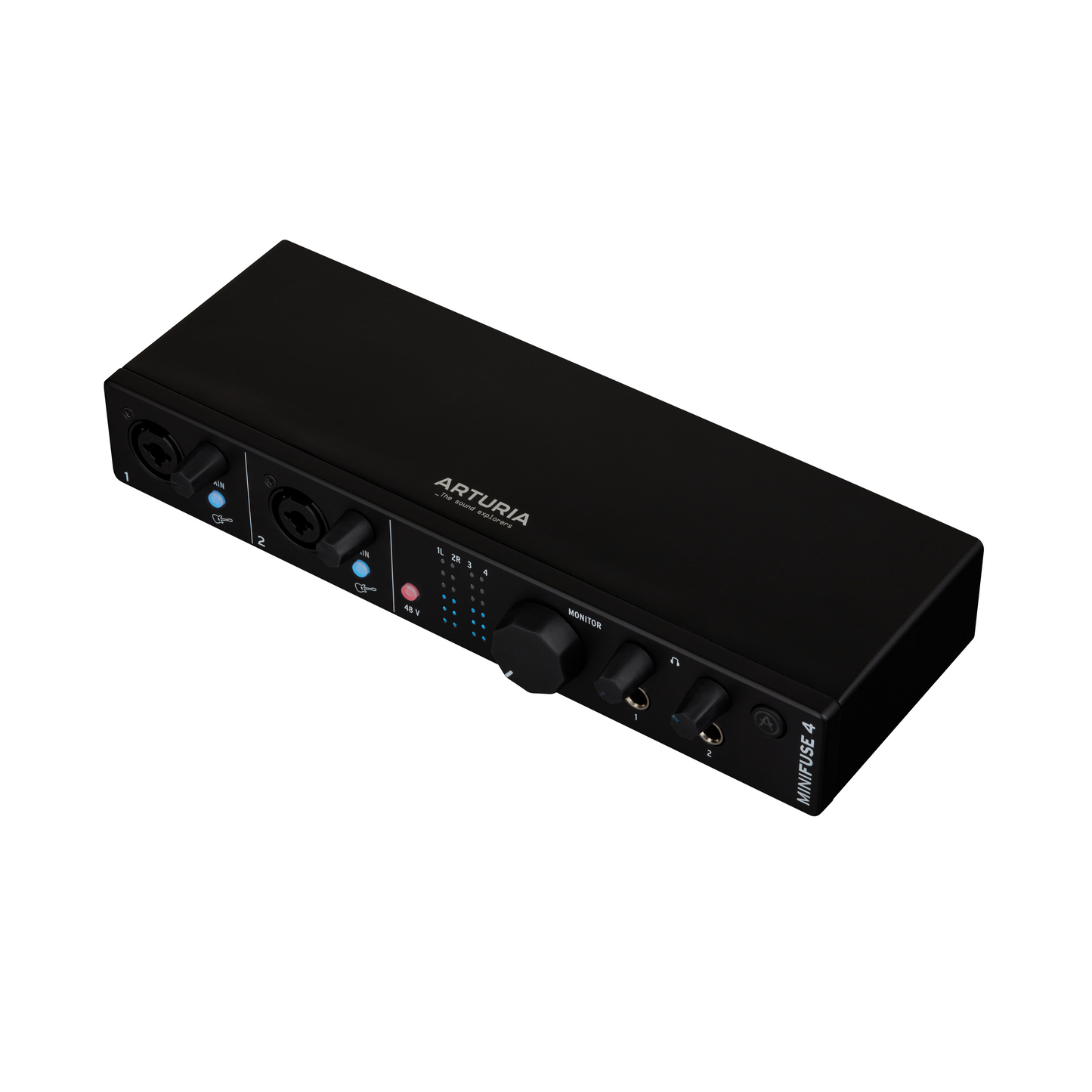 Arturia MiniFuse 4, 4 in / 4 out Audio & MIDI Interface, Black