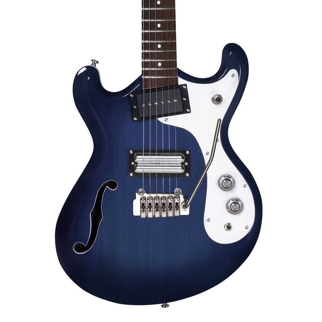 Danelectro The '66 Baritone with Tremolo (66BT) - Transparent Blue