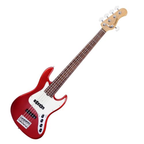 Sadowsky MetroExpress 21-Fret Vintage JJ 5-String Bass, Candy Apple Red Metallic High Polish, Morado Fretboard (2023 Updated Model)