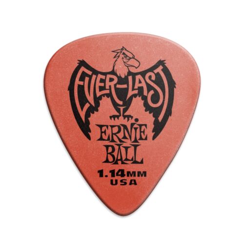 Ernie Ball 1.14mm Red Everlast Picks 12-Pack (P09194)