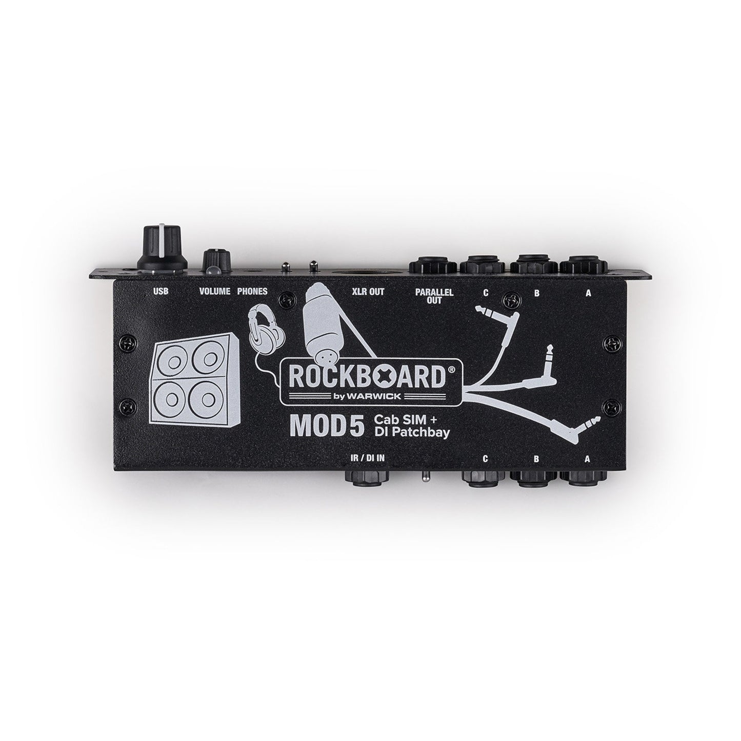 Rockboard MOD5 Cab Sim DI Headphone Amp Patchbay for Pedalboards (MOD 5)