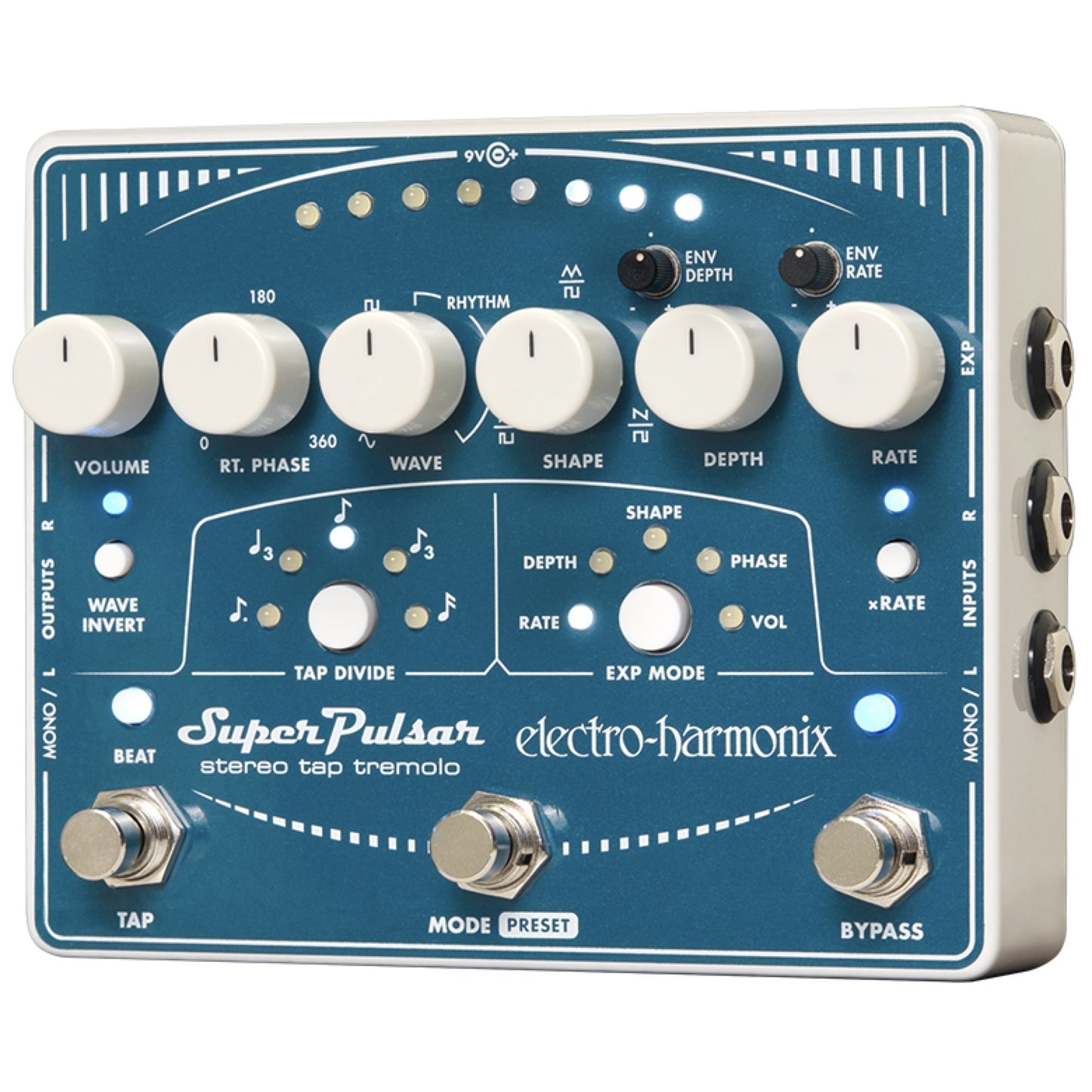 Electro-Harmonix (EHX) Super Pulsar Stereo Tap Tremolo