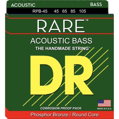 DR Strings RARE - Phosphor Bronze Acoustic Bass Strings: Medium 45-105