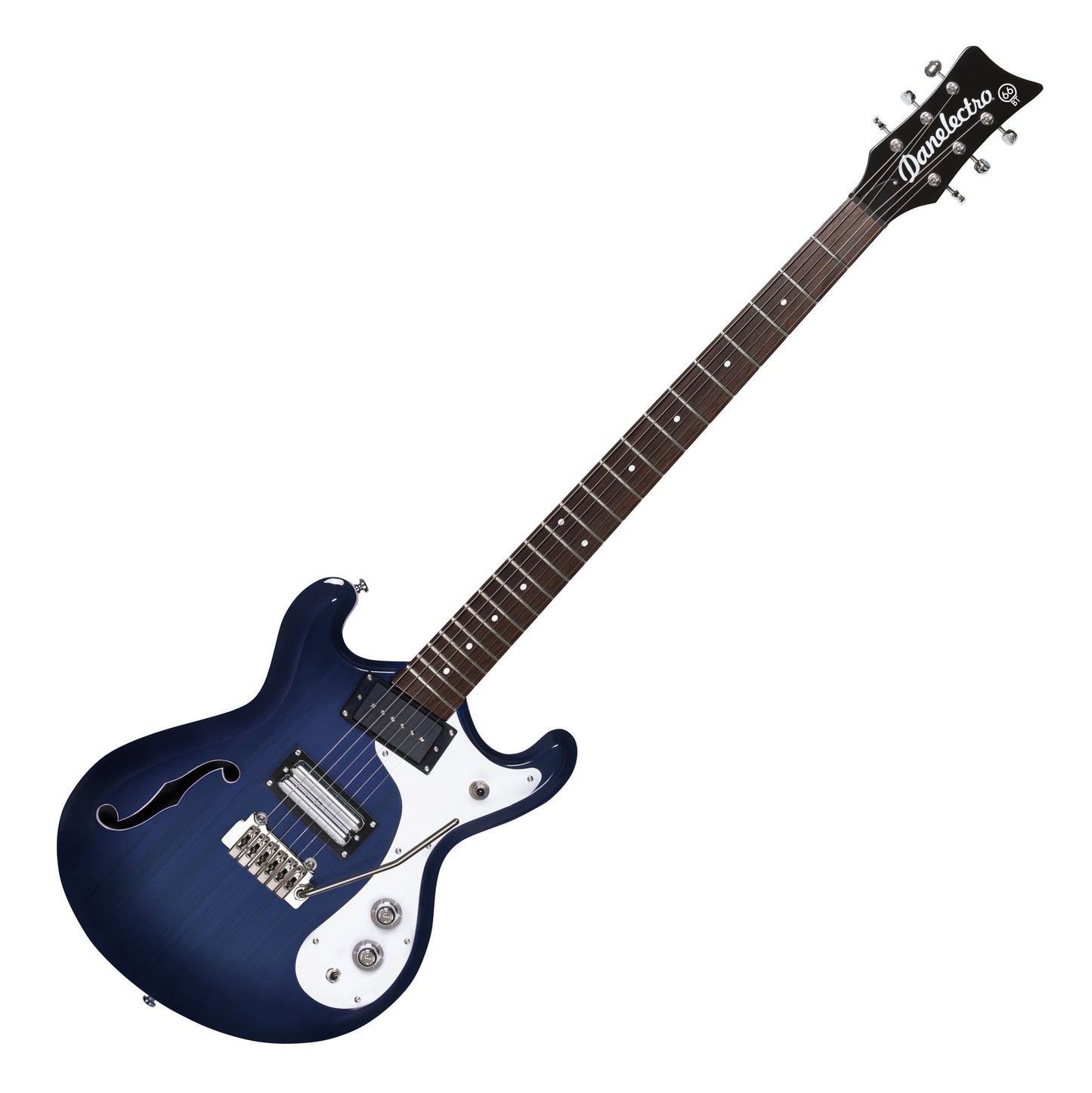 Danelectro The '66 Baritone with Tremolo (66BT) - Transparent Blue