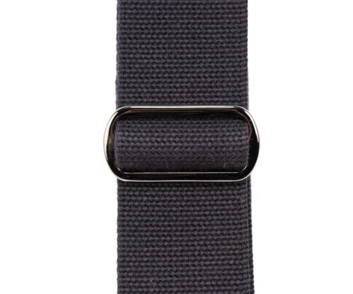 Reunion Blues Merino Wool 2" Wide Guitar Strap, Black (RBS-29), Length = 42"-60"